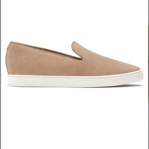 Birdies The Swift slip-on sneaker in beige tan suede leather
